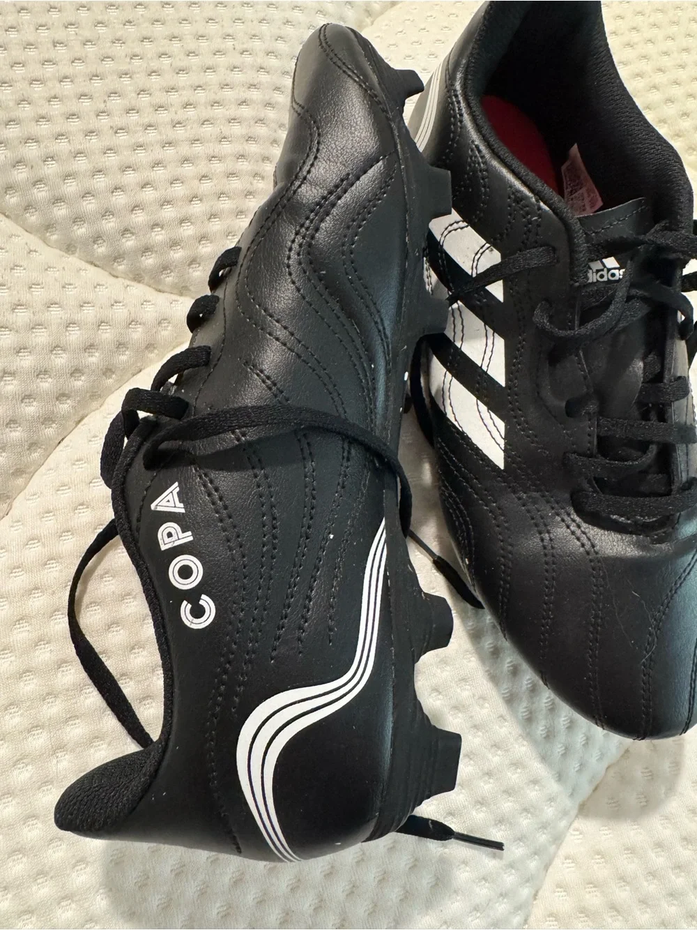 adidas Men’s Black and White Soccer Cleats